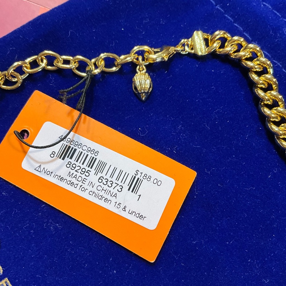 NWT$188 Kurt Geiger LONDON Pave Eagle Rainbow Rhinestone Necklace - Picture 4 of 6